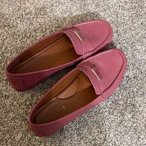 Coach rose Leather Loafers